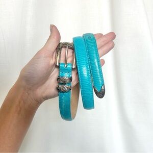 Turquoise Brighton Belt 37”
